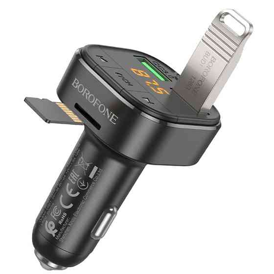 АЗУ FM модулятор Borofone BC43 Flash QC3.0 Херсон