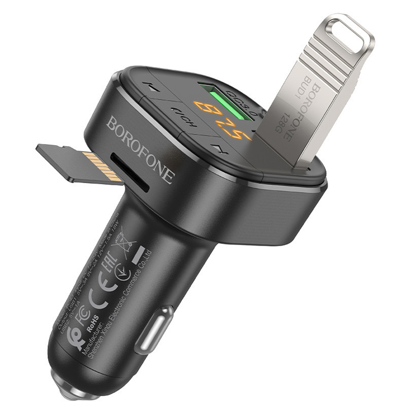 АЗУ FM модулятор Borofone BC43 Flash QC3.0 Херсон - зображення 4