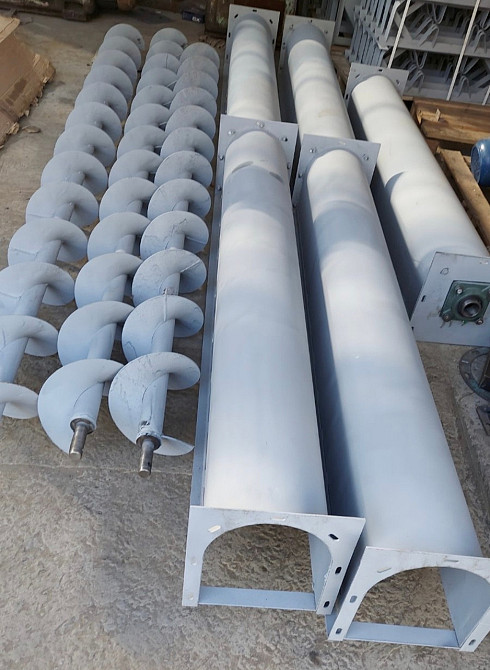 Шнековый транспортер для зерна  в трубе наклонный , шнек Киев - изображение 9