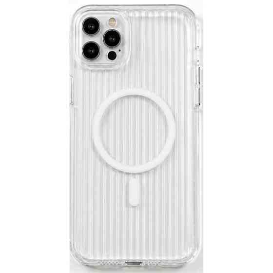 DM Чохол Corrugated Pattern Case With Magsafe для iPhone 12 Pro Max White Харків