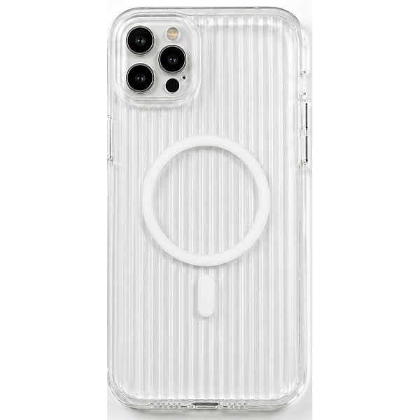 DM Чохол Corrugated Pattern Case With Magsafe для iPhone 12 Pro Max White Харьков - изображение 2