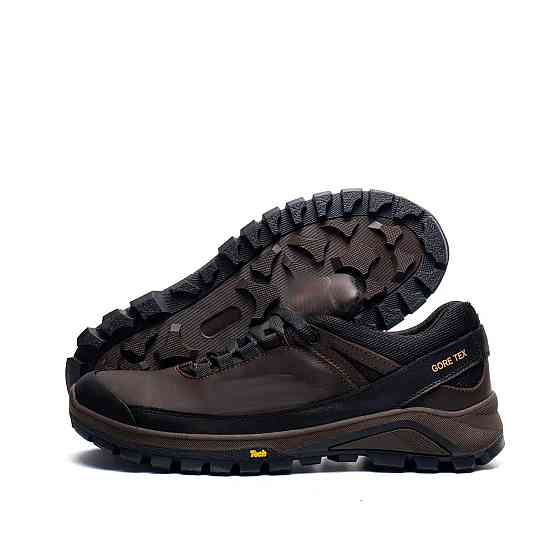 Мужские кожаные кроссовки Clasic Brown Київ