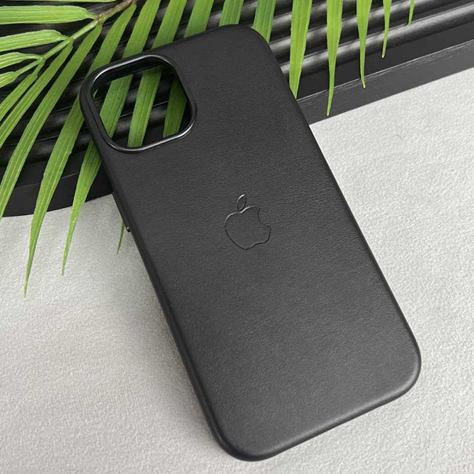 Кожаный чехол Leather Case (AAA) with MagSafe and Animation для Apple iPhone 16 Pro (6.3") Херсон - зображення 3