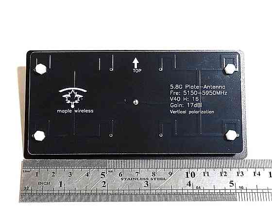 Антенна 5150-5950MHz, до 50 Вт 17dBi пластинчатая SMA-Manual Maple Wireless, For FPV Monitor Днепр