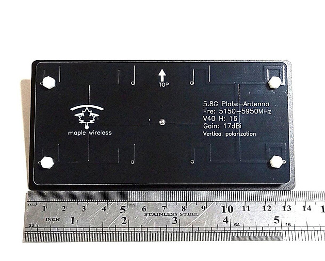 Антенна 5150-5950MHz, до 50 Вт 17dBi пластинчатая SMA-Manual Maple Wireless, For FPV Monitor Дніпро - зображення 6