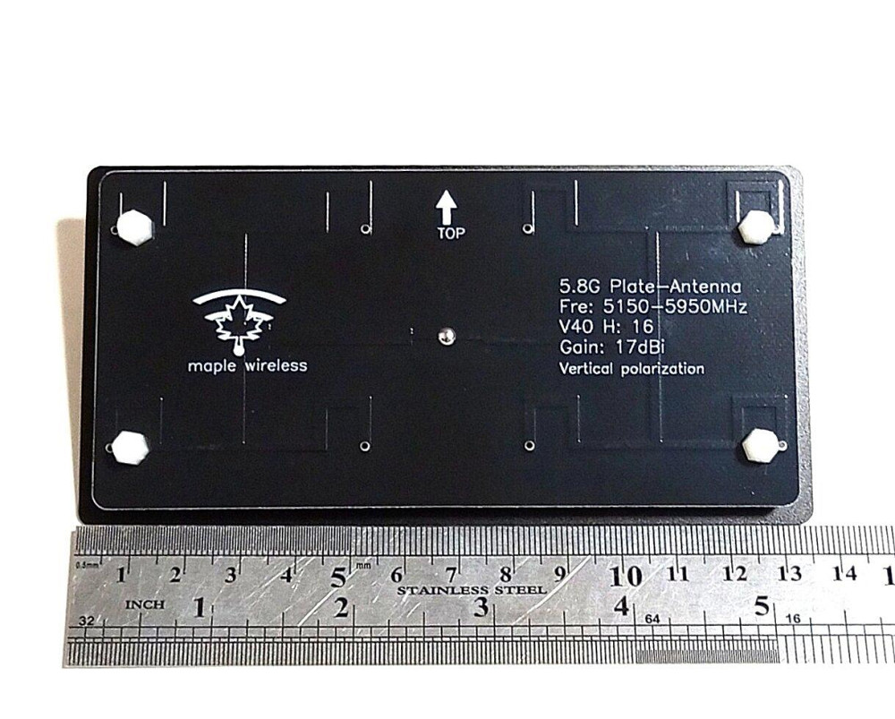 Антенна 5150-5950MHz, до 50 Вт 17dBi пластинчатая SMA-Manual Maple Wireless, For FPV Monitor Днепр - изображение 6