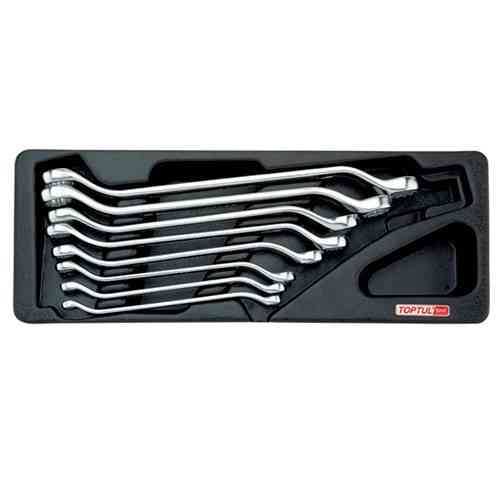 Набор накидных ключей 6-22мм (угол 45°)  8ед. (в ложементе) TOPTUL GAAT0806 Харків