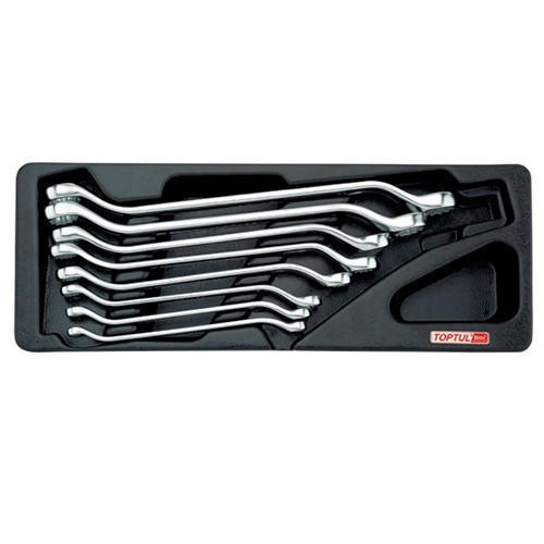 Набор накидных ключей 6-22мм (угол 45°)  8ед. (в ложементе) TOPTUL GAAT0806 Харків - зображення 1