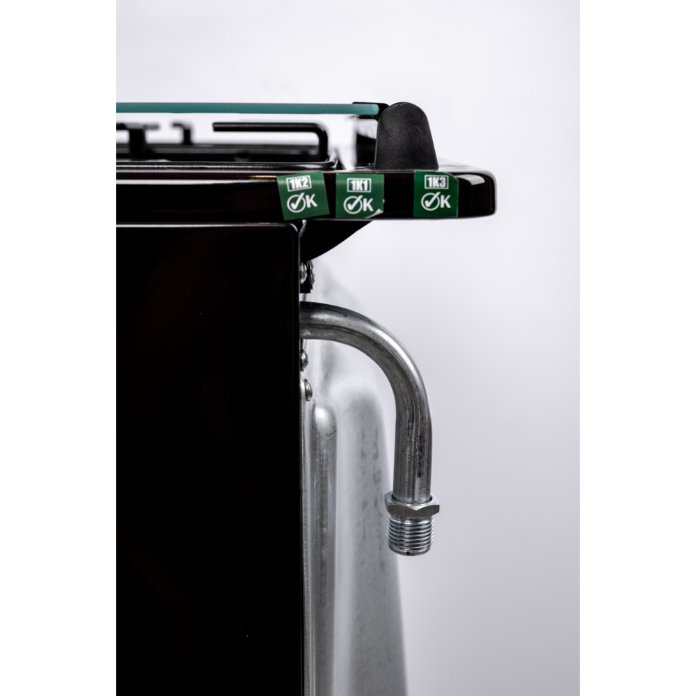 Плита кухонная комбинированная Grunhelm FG5612BR (газ + электро) коричневая газоэлектрическая Київ - зображення 4