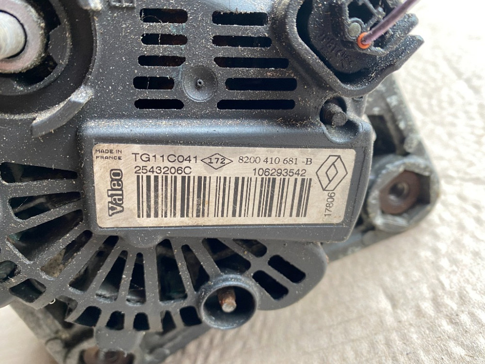 Генератор Renault Scenic II 1.5 dci 2003-2009 (8200410681) Ковель - зображення 3