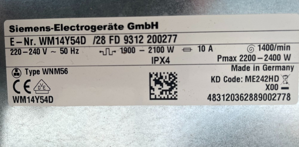 Пральна стиральная машина Siemens IQ890 Home Professional Made in Germany Бережани - зображення 5