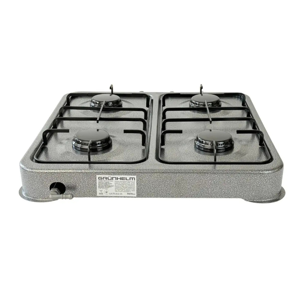 Плита газовая Grunhelm GGP-4444 8800 Вт серая Київ - зображення 7
