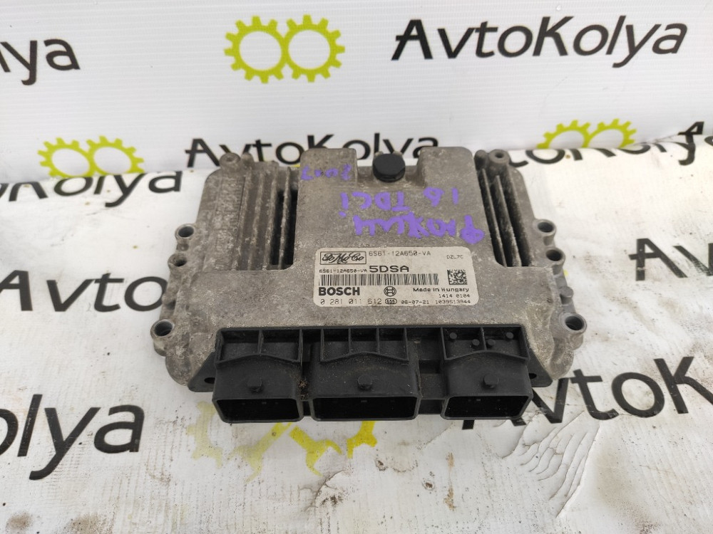 ЭБУ Блок управления двигателем Ford Fusion 1.6 TDCI 2002-2012 (6S6112A650VA) Ковель - зображення 1
