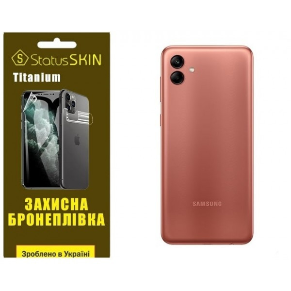 Поліуретанова плівка StatusSKIN Titanium на корпус Samsung A04 A045 Глянцева Харків - зображення 2