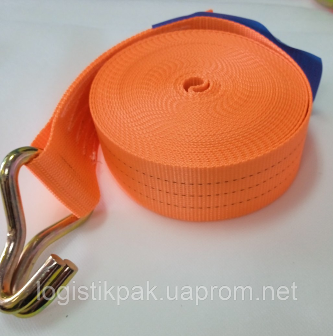 Ремень стяжной  3 т 12 метров ремень стяжной с фиксатором Харьков - изображение 7