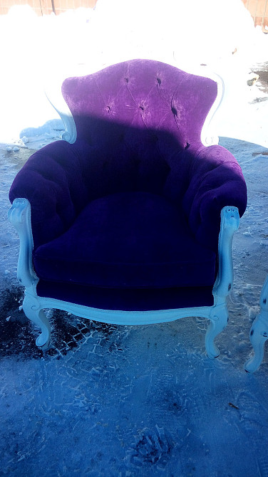 Диван и два кресла в стиле рококо и барокко б/у. 3+1+1. После реставрации. Харьков - изображение 4