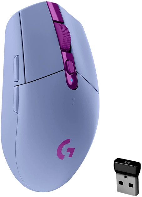 Мышь компьютерная безпроводная Logitech G305 Lightspeed Lilac L910-006022 лиловая Киев - изображение 1