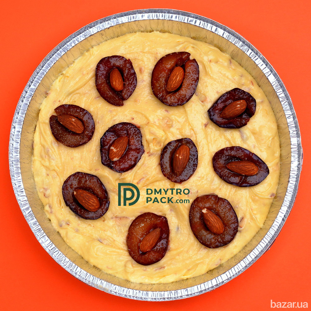 Пищевая форма 800мл из алюминиевой фольги с крышкой 185*43 мм Херсон - зображення 3