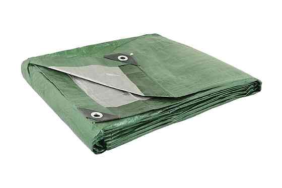 Тент универсальный MASTERTOOL TARPAULIN 3 × 4 м двухсторонний 130 г/м² Green/Silver 89-1304 Харьков
