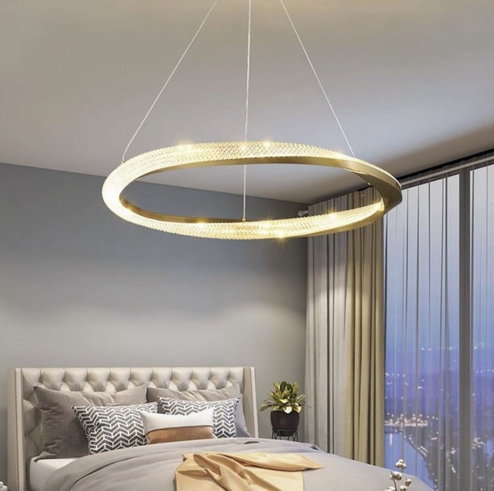 Люстра стельова LED SA43-600-k Золото 30-130х60х60 см. Киев - изображение 1