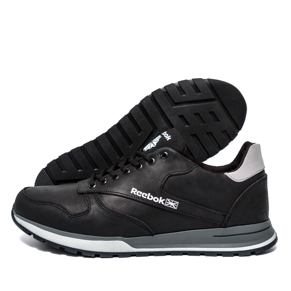 Мужские кожаные кроссовки  Rbk Classic Leather  Black Київ - зображення 1