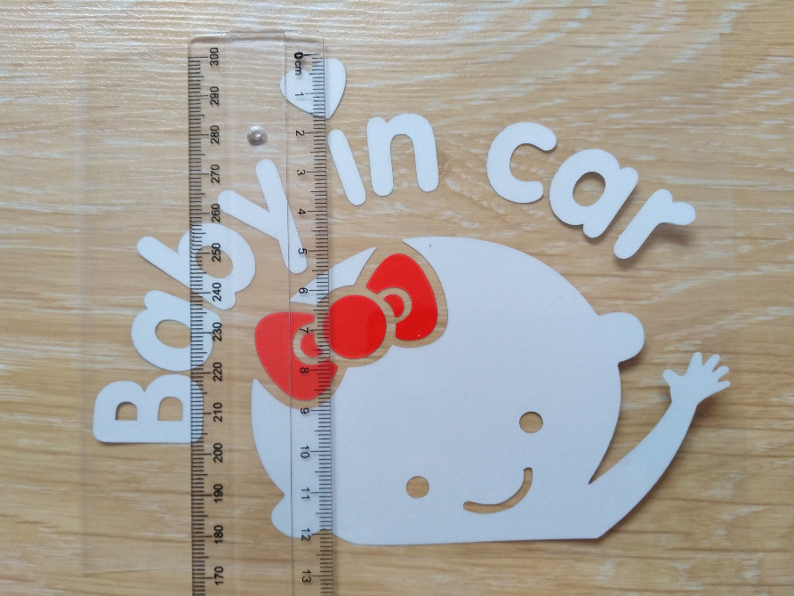 Наклейка Девочка Белая на авто светоотражающая Київ - зображення 4