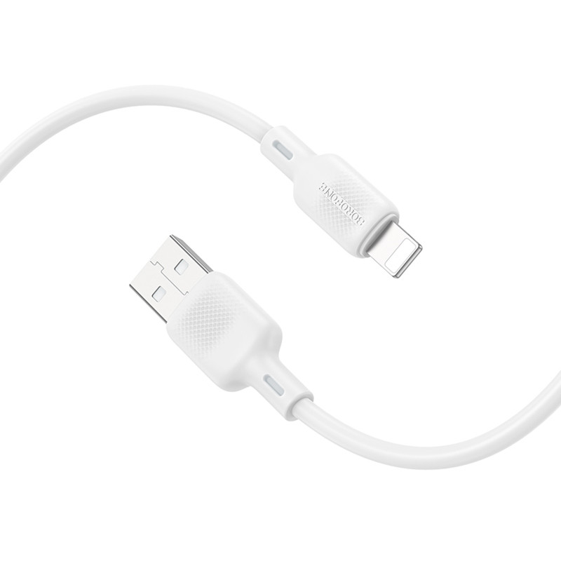 Дата кабель Borofone BX113 Lenny USB to Lightning 2.4A (1m) Херсон - изображение 3