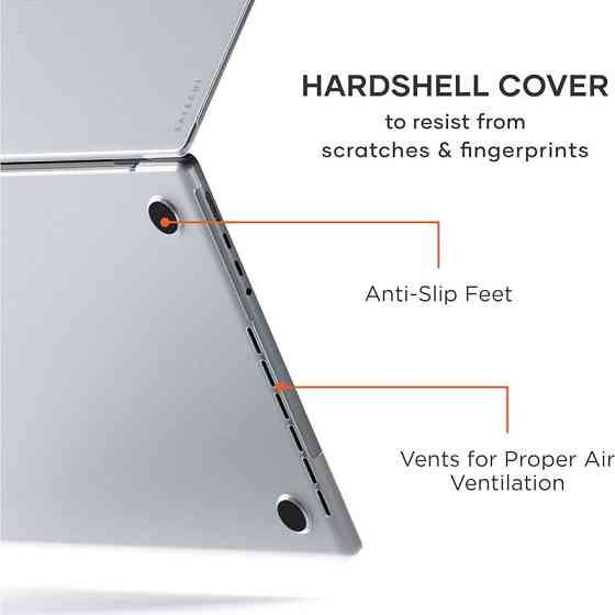 Чехол-накладка Clear Shell для Apple MacBook Pro 14.2" (A2442/A2779/A2918/A2992/A3112/A3185/A3401) Херсон