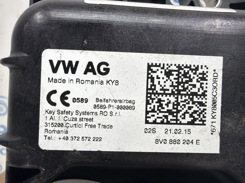 Подушка безопасности в торпеду Skoda Octavia 2013-2020 8V0 880 204 E (Арт. 83359) Київ - зображення 4