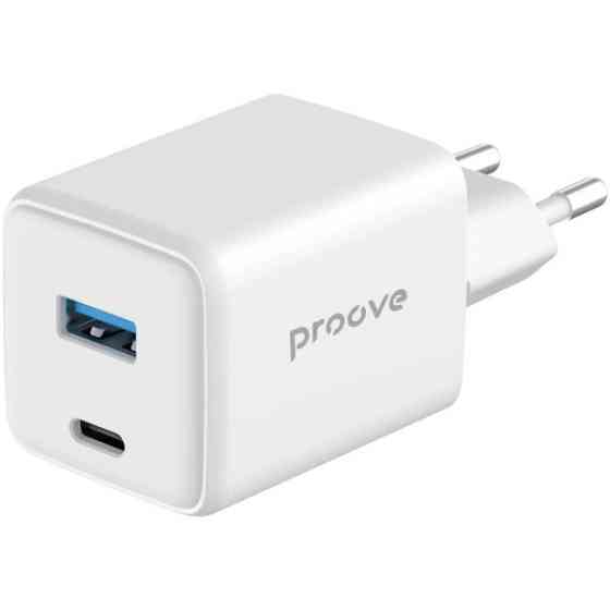 Мережевий зарядний пристрій Proove Pocket GaN Plus 45W (Type-C + USB) White (WCPG45110002) (Код това Харків