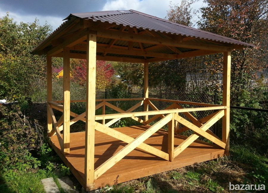 Альтанка дачна. Деревянная беседка. Альтанка под заказ Киев - изображение 8