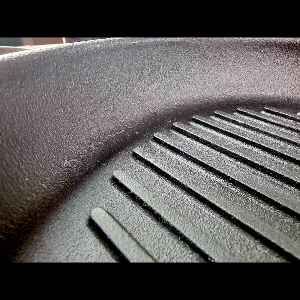 Сковорода-гриль чугунная Maysternya с деревянной ручкой 24 см Т308 Одеса - зображення 9