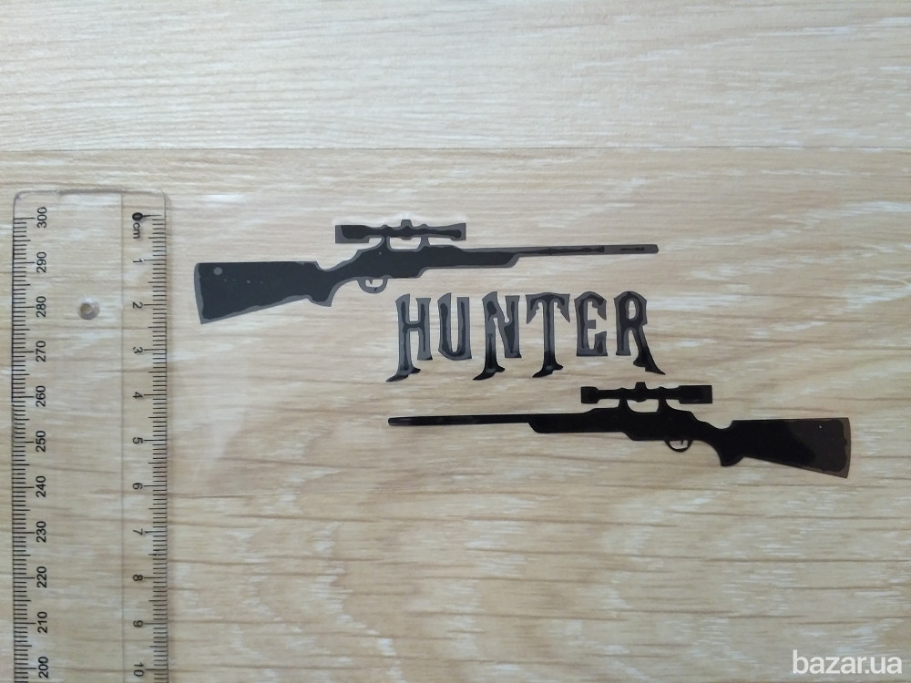 Наклейка на авто Охотник Чёрная Борисполь - изображение 7