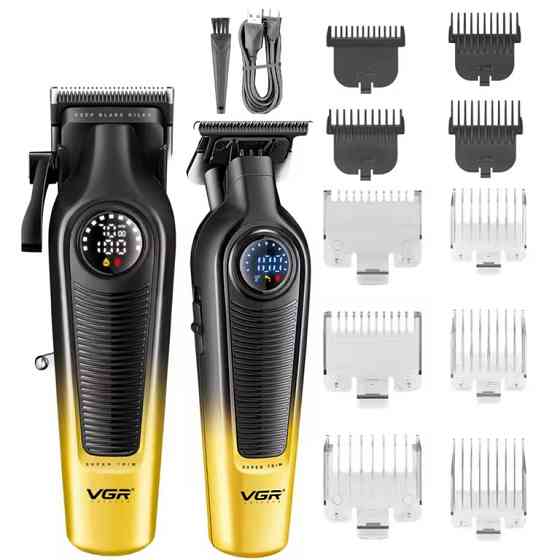 Комплект длят стрижки VGR V-196&996 GOLD золотистый Киев