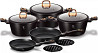 Набір посуду 10 пр Black Rose Collection Berlinger Haus BH-1645N Київ