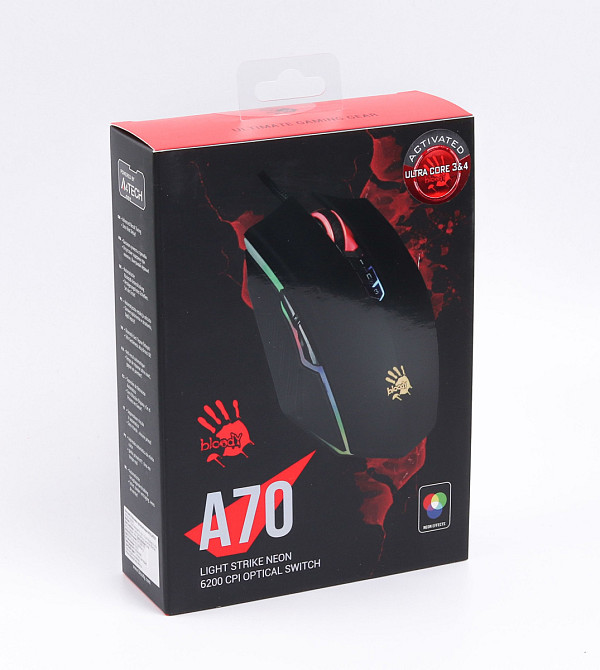 Мышь компьютерная проводная Bloody A70ABloody(MatteBlack) черная матовая Киев - изображение 7