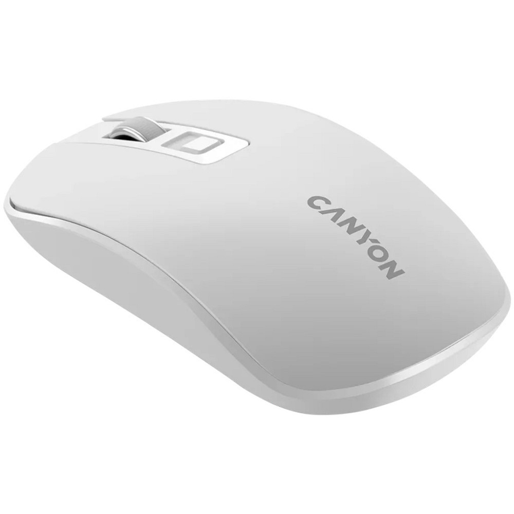 Мышь компьютерная безпроводная Canyon Wireless White CNS-CMSW18PW белая Київ - зображення 4