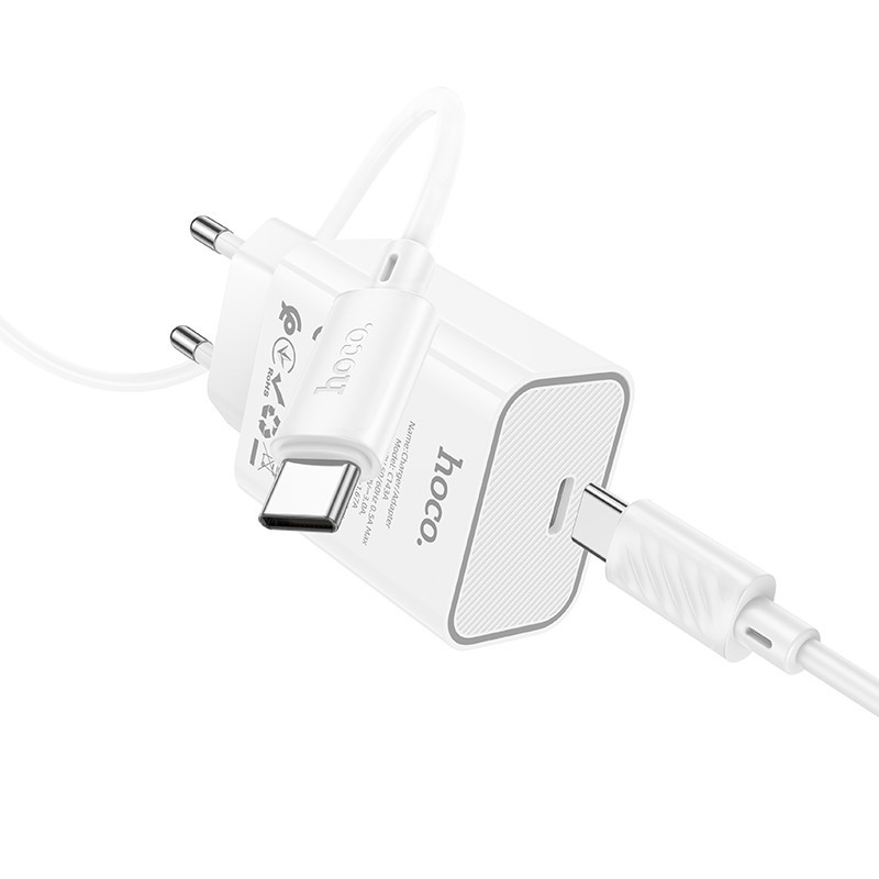СЗУ Hoco C143A Benefit PD20W (1USB-C) + кабель Type-C to Type-C Херсон - изображение 5
