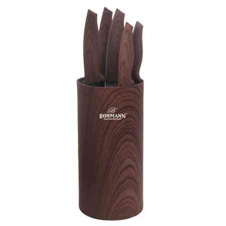 Набір кухонних ножів Bohmann BH-6165-Brown 6 предметів коричневий Київ