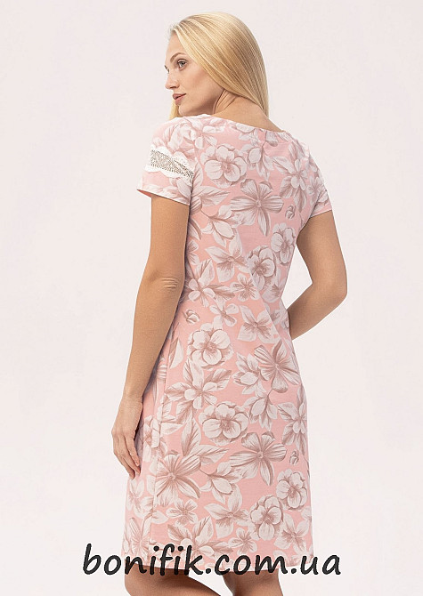 Ночная сорочка с короткими рукавами "Aurelia" (16105) (арт. 1370) Кривий Ріг - зображення 3