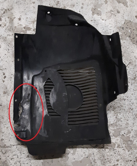 Подкрылок передний левый передняя часть RWD (без гнезда парктроника) (с повреждением) Tesla model S Киев - изображение 2