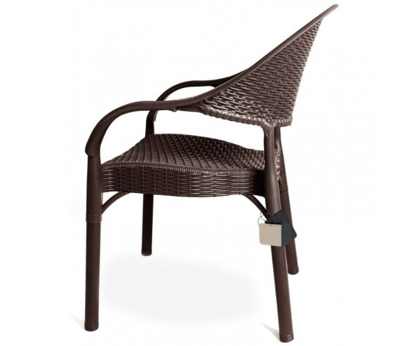 Стілець Софія пластиковий ротанг коричневий Дніпро - зображення 3