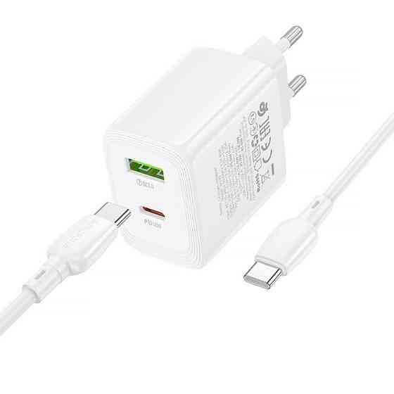 СЗУ Borofone BN30 Cargador PD45W+QC3.0 (1USB-A/1C) + кабель Type-C to Type-C Херсон