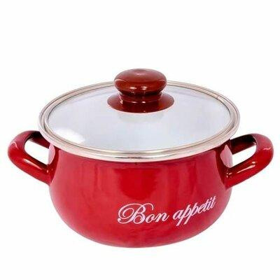 Каструля Interos Bon appetit 2234-С-24-00070986 24 см 5.7 л червона Київ - зображення 1