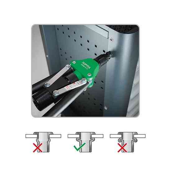 Заклепочник для резьбовых заклепок TOPTUL M5,M6,M8,M10,M12 JBBB0512 Харьков