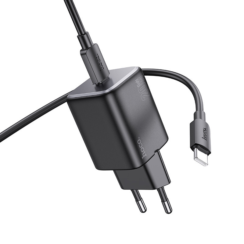 СЗУ Hoco N40 Mighty PD20W (1USB-C) + кабель Type-C to Type-C Херсон - изображение 4