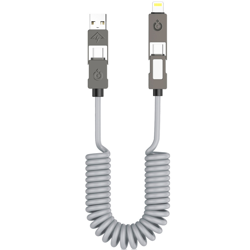 Дата кабель Amaya ACD-340 4in1 Type-C/USB to Lightning/Type-C 240W (2m) Херсон - зображення 1