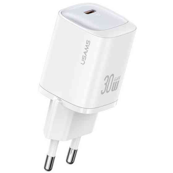 Мережевий зарядний пристрій Usams US-CC251 single USB-C PD3.0 30W 3A White (Код товару:41149) Харків