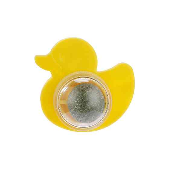 Іграшка з м'ятою для котів Качечка 10810 7,7х7,4х3,5 см жовта Киев