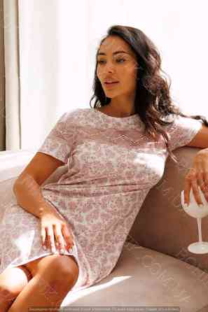 Женская ночнушка с коротким рукавом для отдыха "LILA" (16718) (арт. 1370) Кривий Ріг